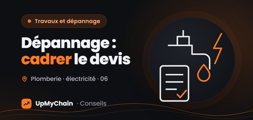 Dépannage plomberie ou électricité dans le 06 : choisir, et cadrer le devis