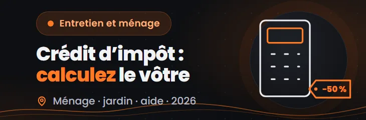 Calculateur du crédit d'impôt pour services à domicile 2026